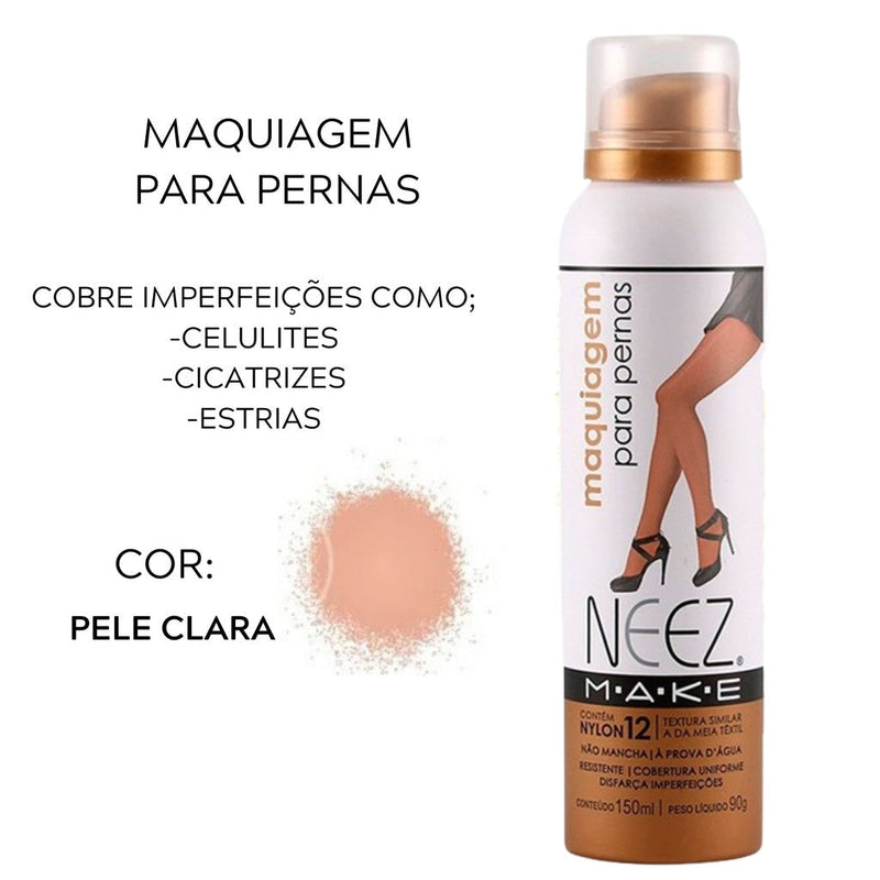 Spray Maquiagem De Perna Esconde Celulite - Comppani